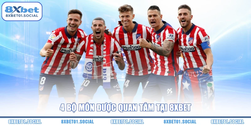 4 bộ môn được quan tâm tại 8XBet
